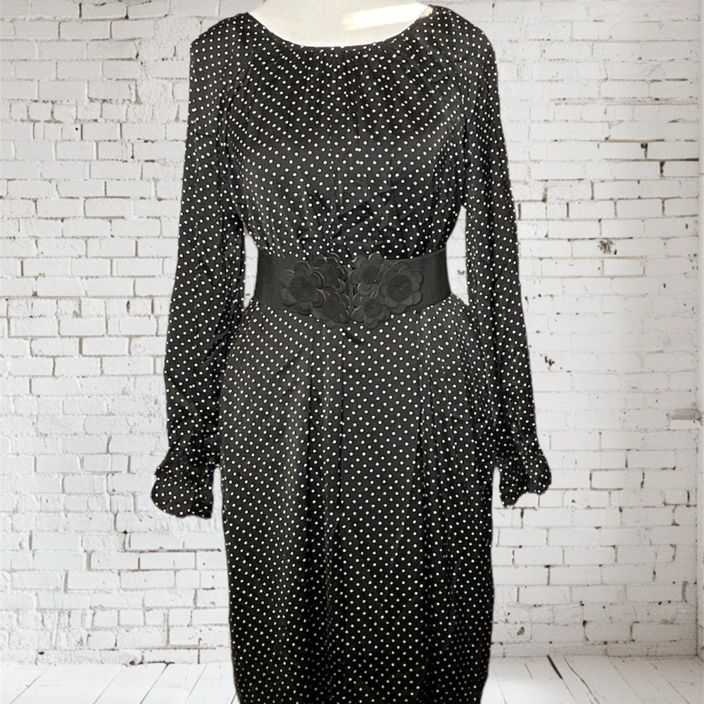 Old Navy Black-and-White Polkadot W/ Cut Out Shoulders NEW W/OT Sz Med No Wears